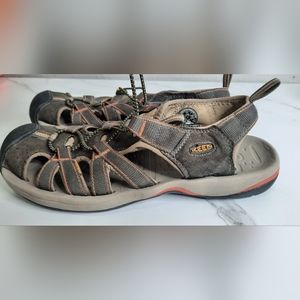 Keen Mens Newport H2 Closed Toe Water Sandals Waterproof Brown Orange Size 11